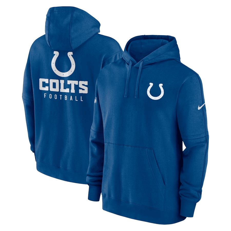 Men 2023 NFL Indianapolis Colts blue Sweatshirt style 1-0
